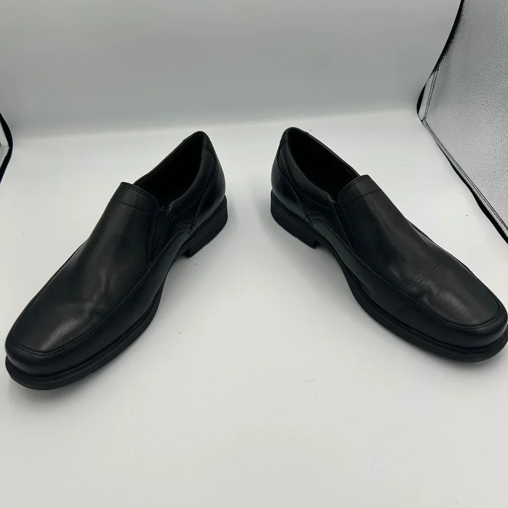 Rockport Loafers Mens 10.5 Black Leather Slip On Adiprene A10716